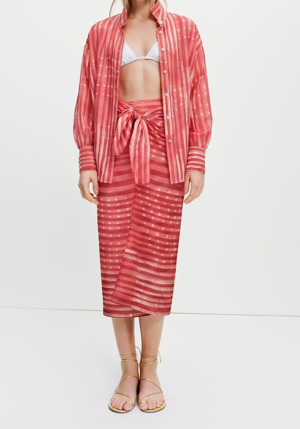 The Gallerist Shirt (Pink Nigella Print)