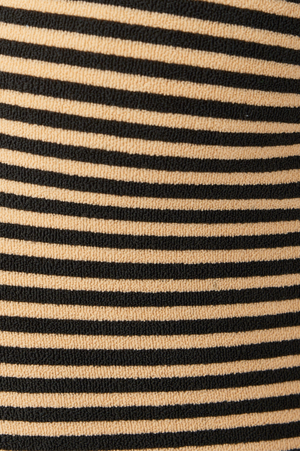 Towelling Simple One Piece - Black Stripe