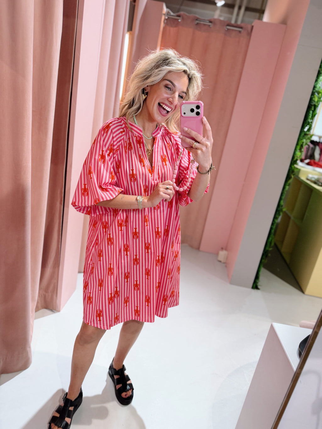Lobster Dress - Roze