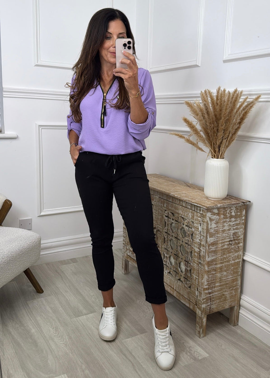 Caroline Black Chino Joggers