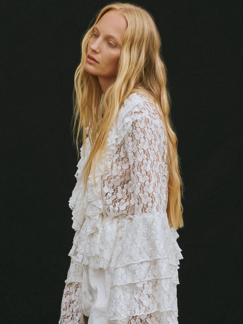 Lace Bella Blouse - Black