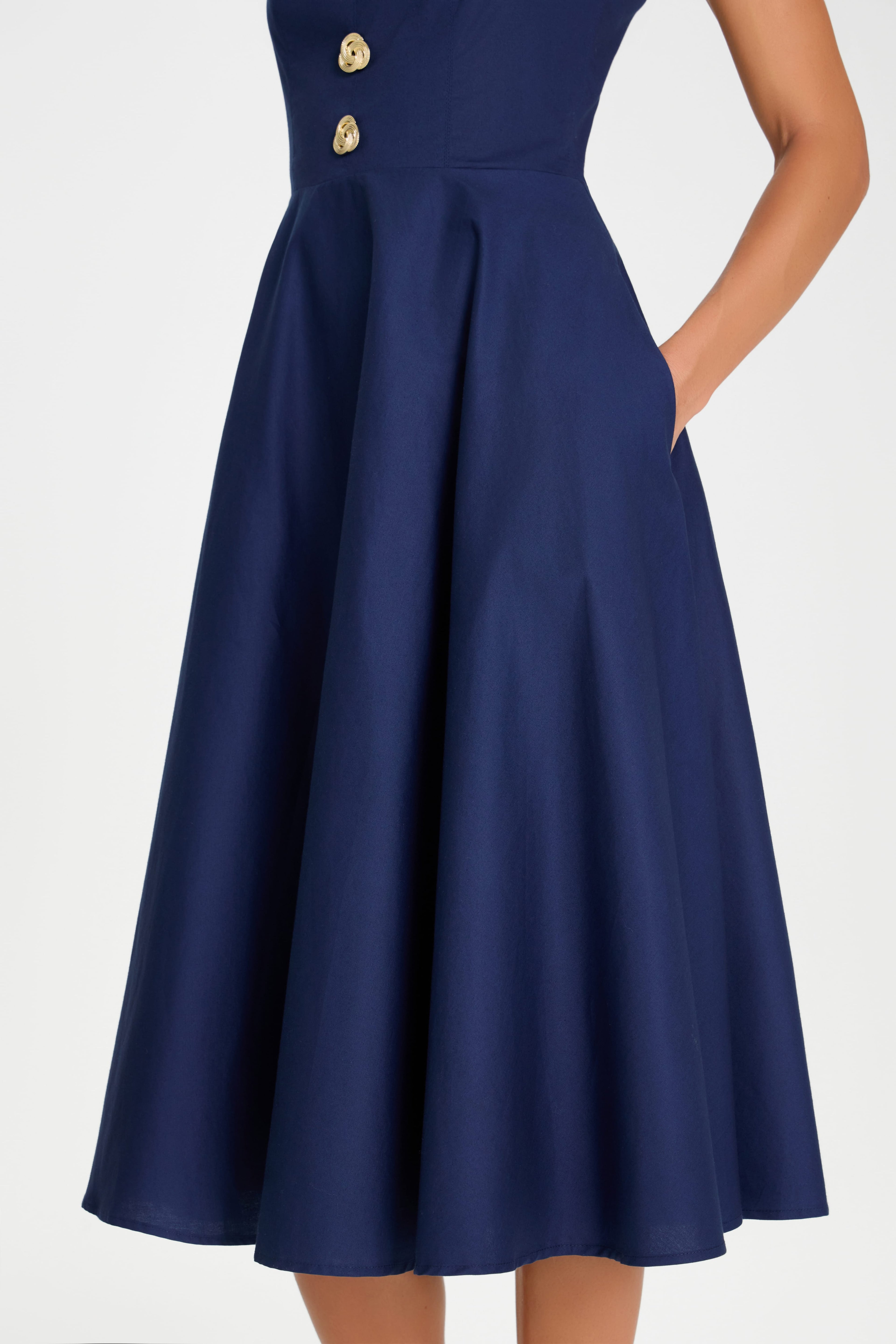 Laura Navy Dress