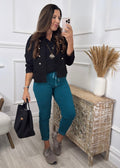 Caroline Teal Chino Joggers N
