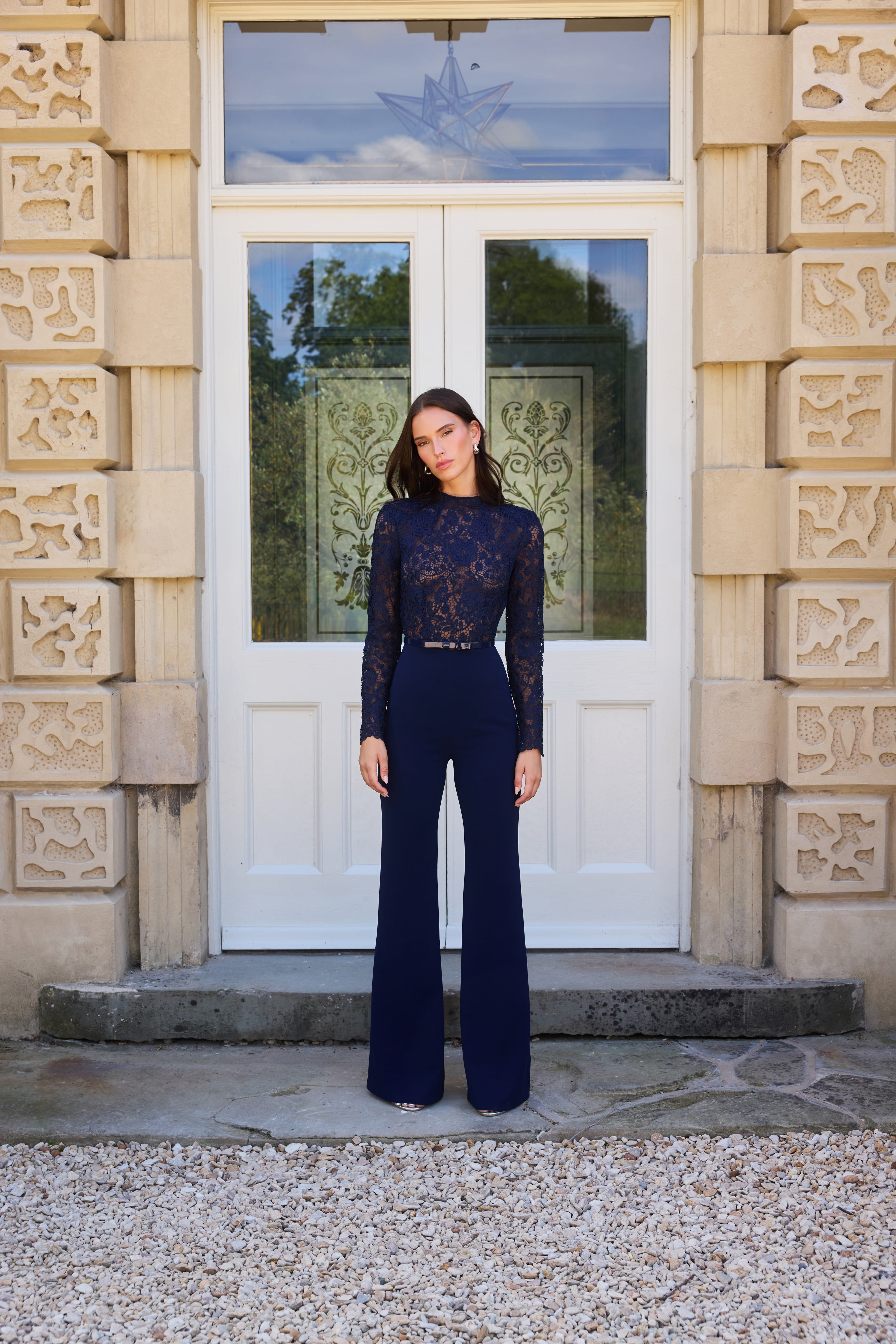 Maddie Navy Jumpsuit