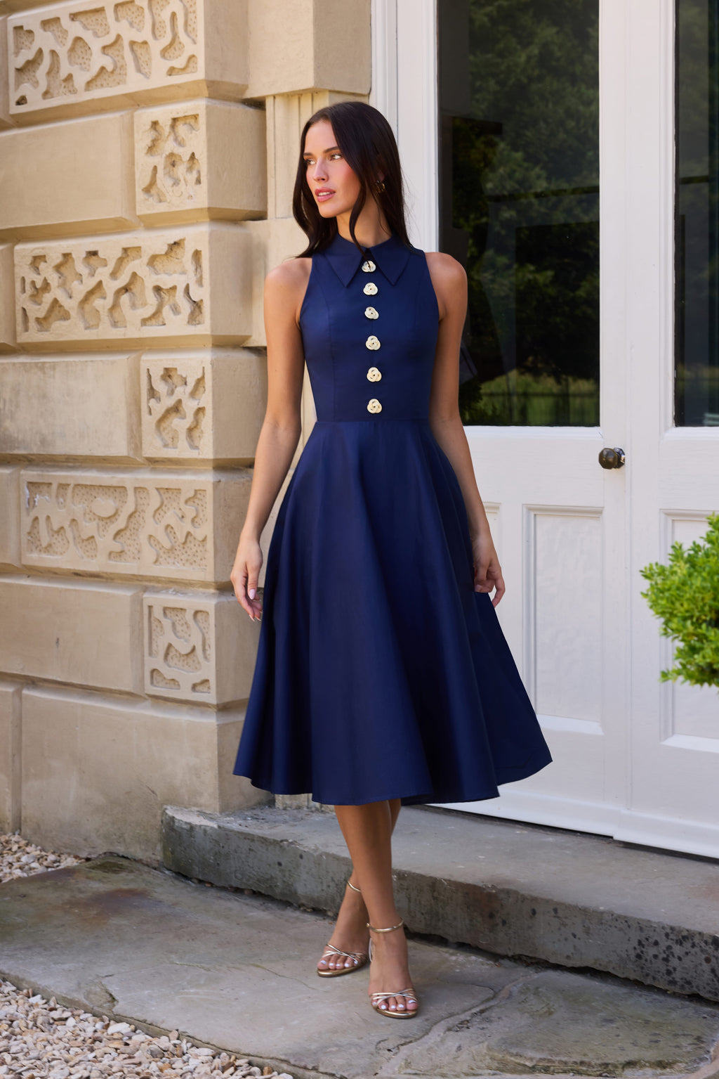 Laura Navy Dress