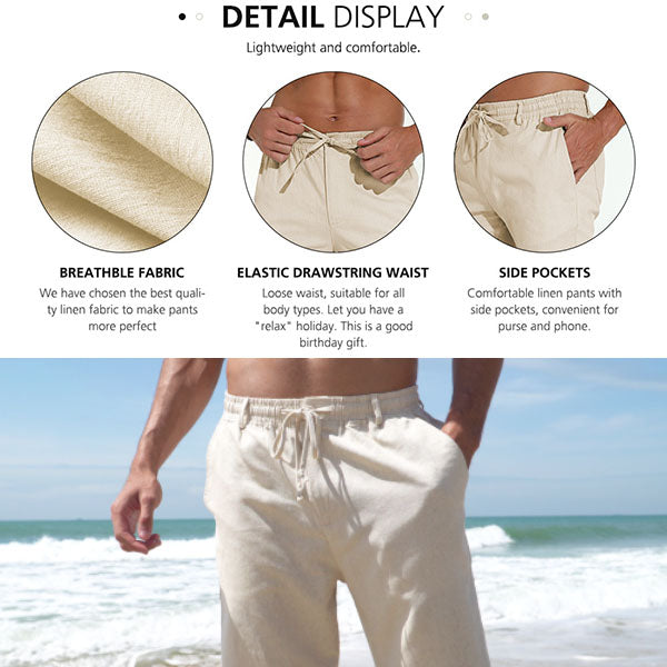 RelaxBreeze Men's Linen Trousers