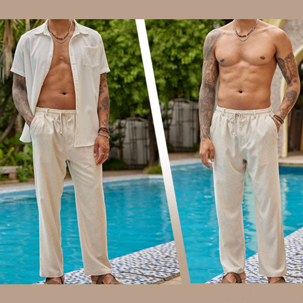RelaxBreeze Men's Linen Trousers