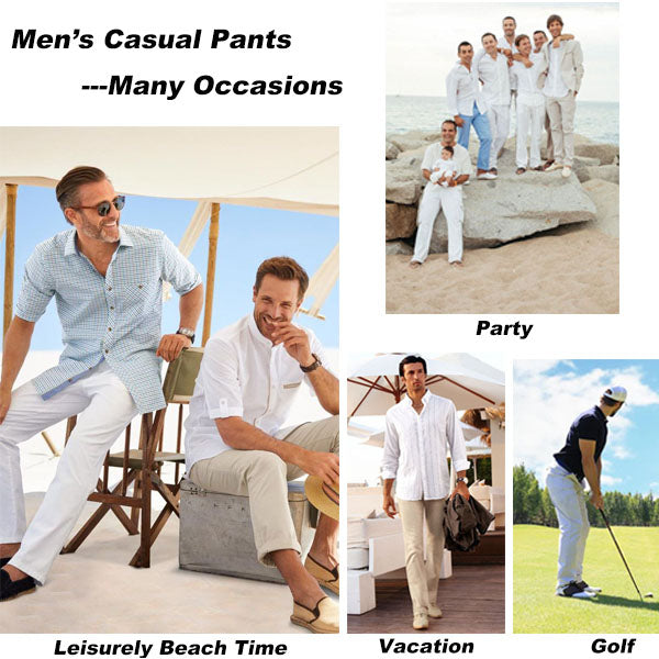 RelaxBreeze Men's Linen Trousers