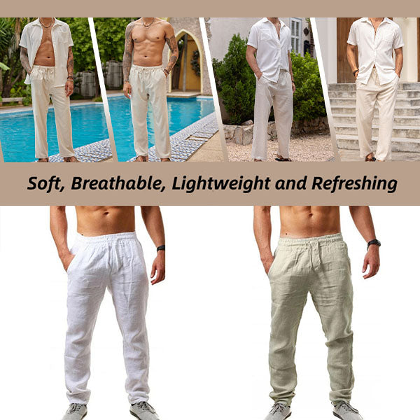 RelaxBreeze Men's Linen Trousers