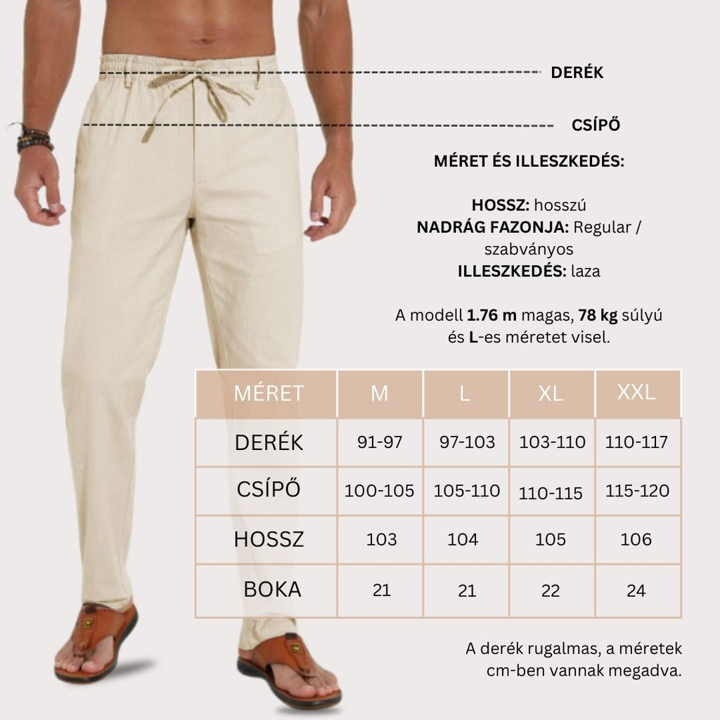 RelaxBreeze Men's Linen Trousers