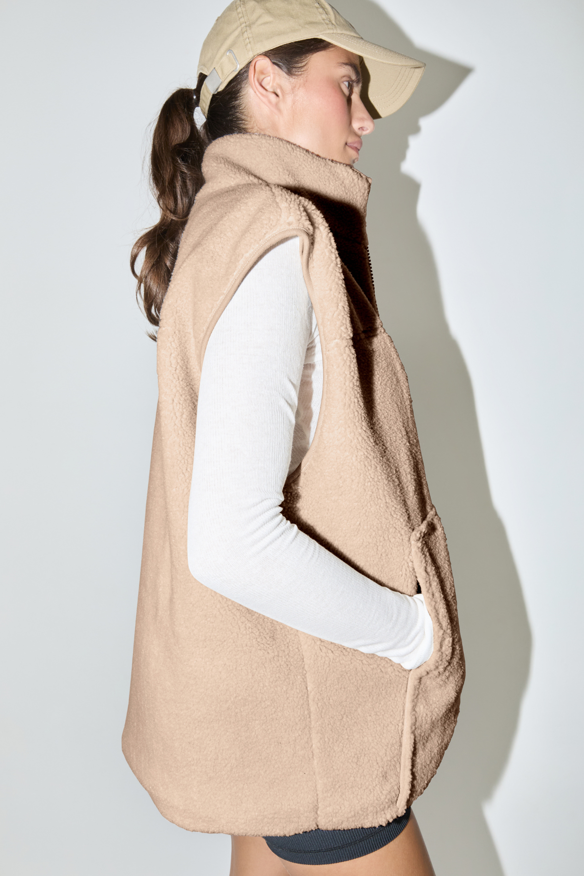 Sherpa Vest - Taupe