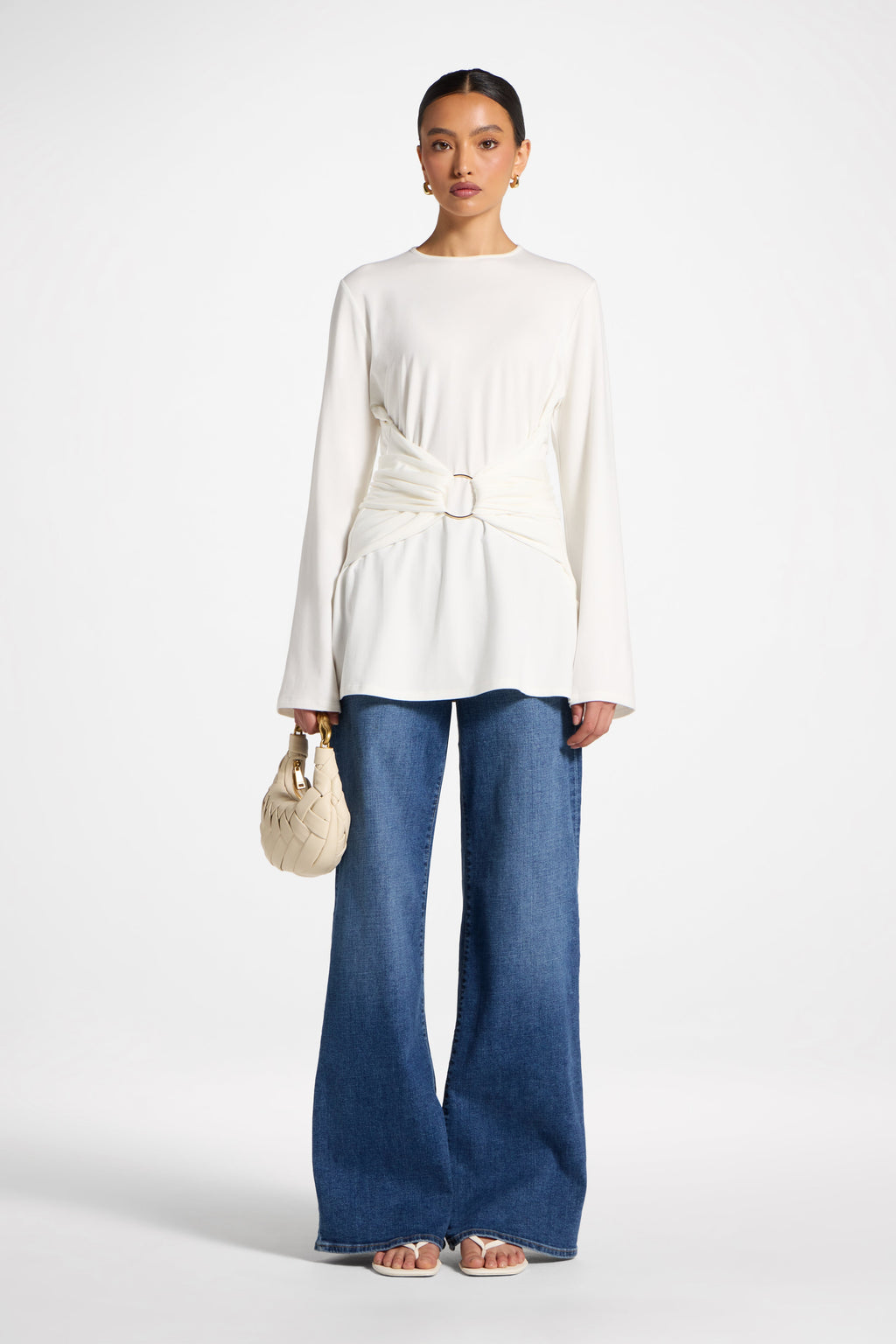 Bamboo Ring Top - White