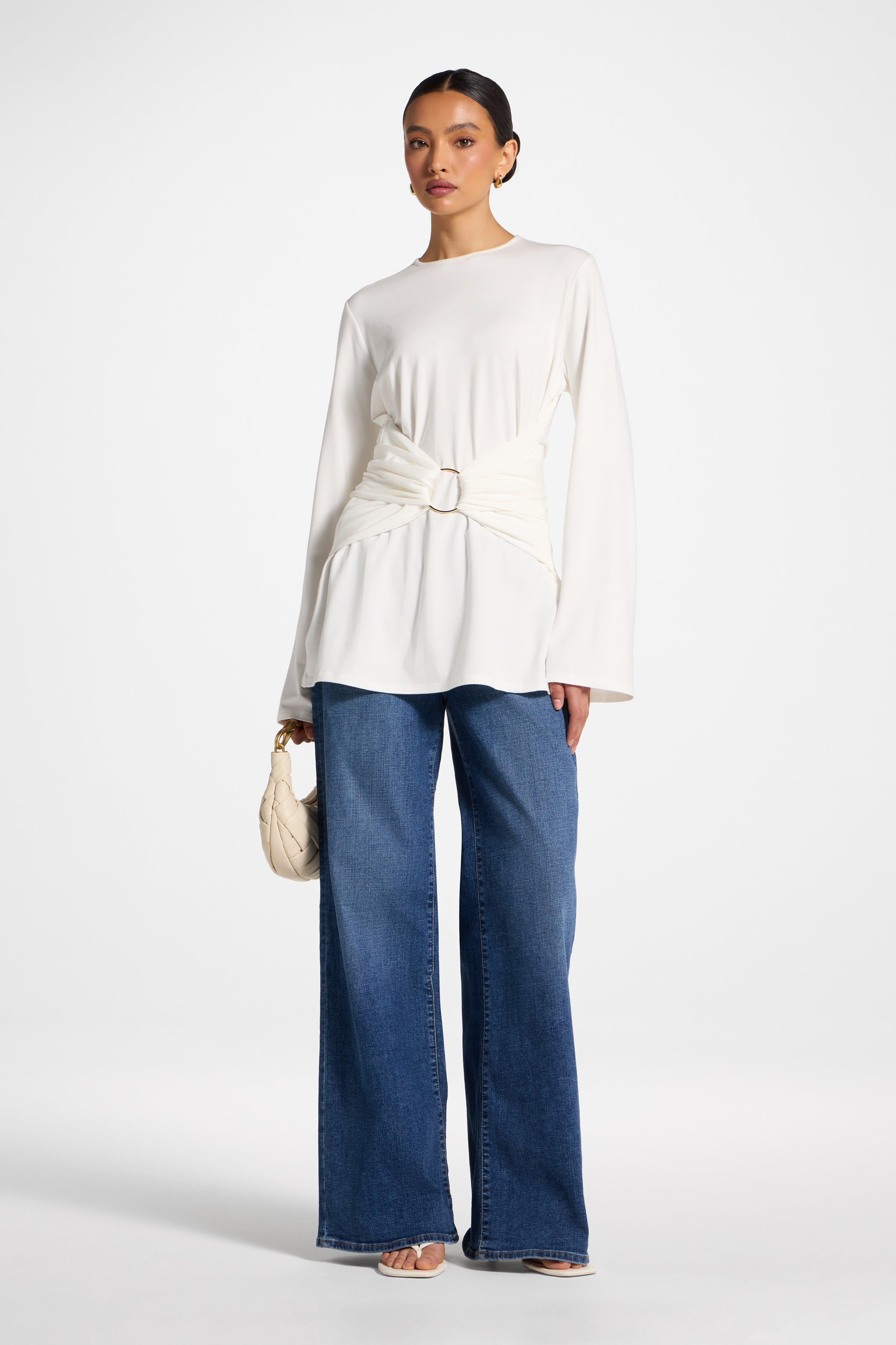 Bamboo Ring Top - White