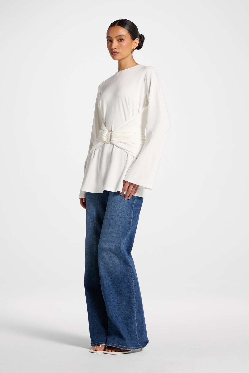 Bamboo Ring Top - White