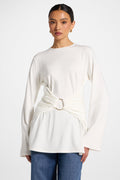 Bamboo Ring Top - White