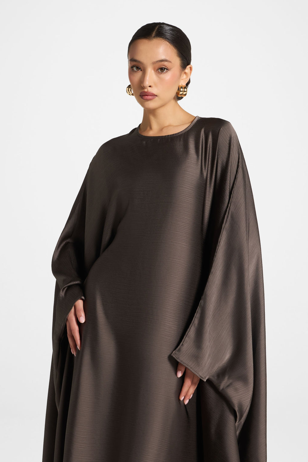 Maria Butterfly Abaya - Iron