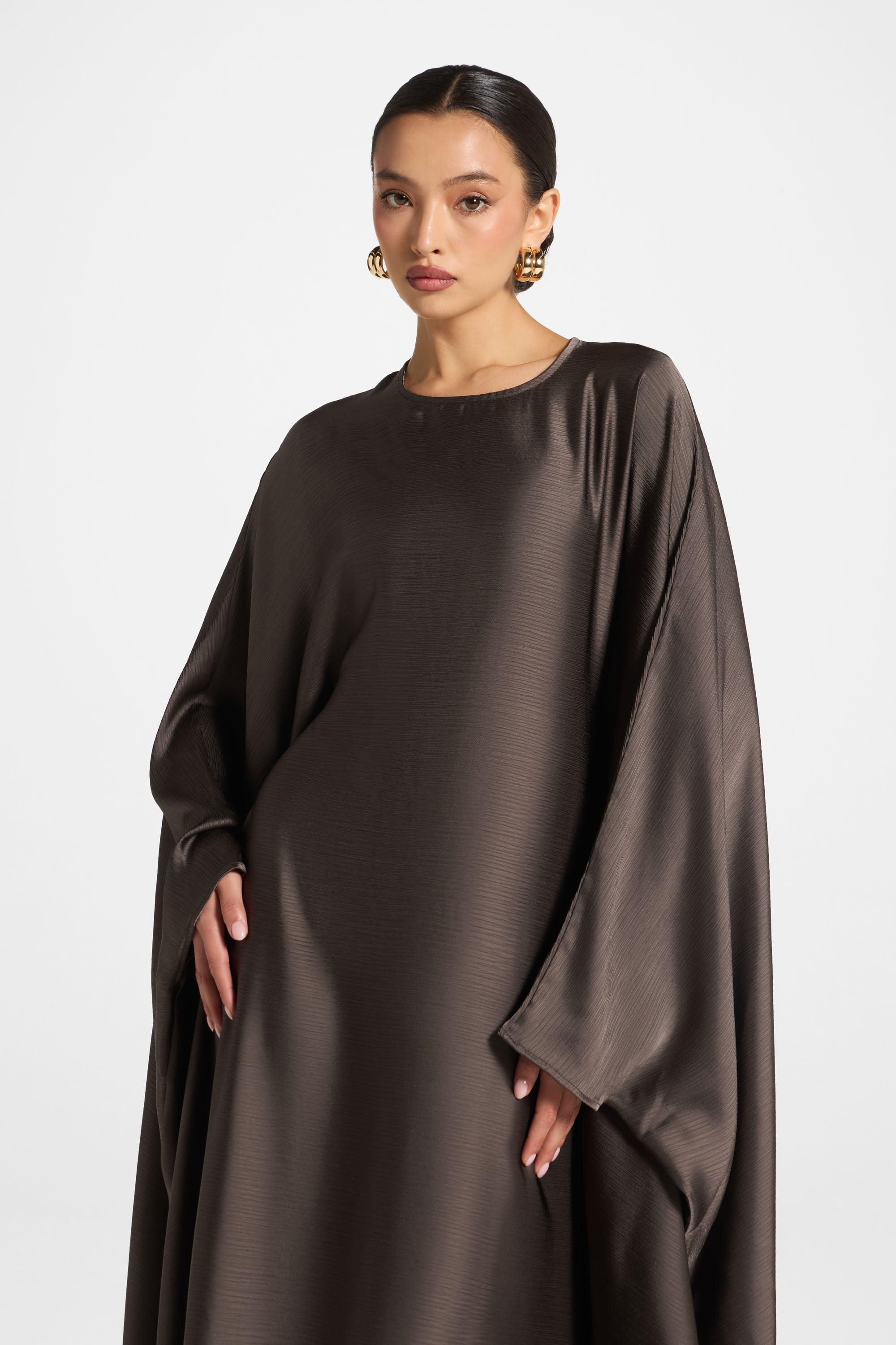 Maria Butterfly Abaya - Iron