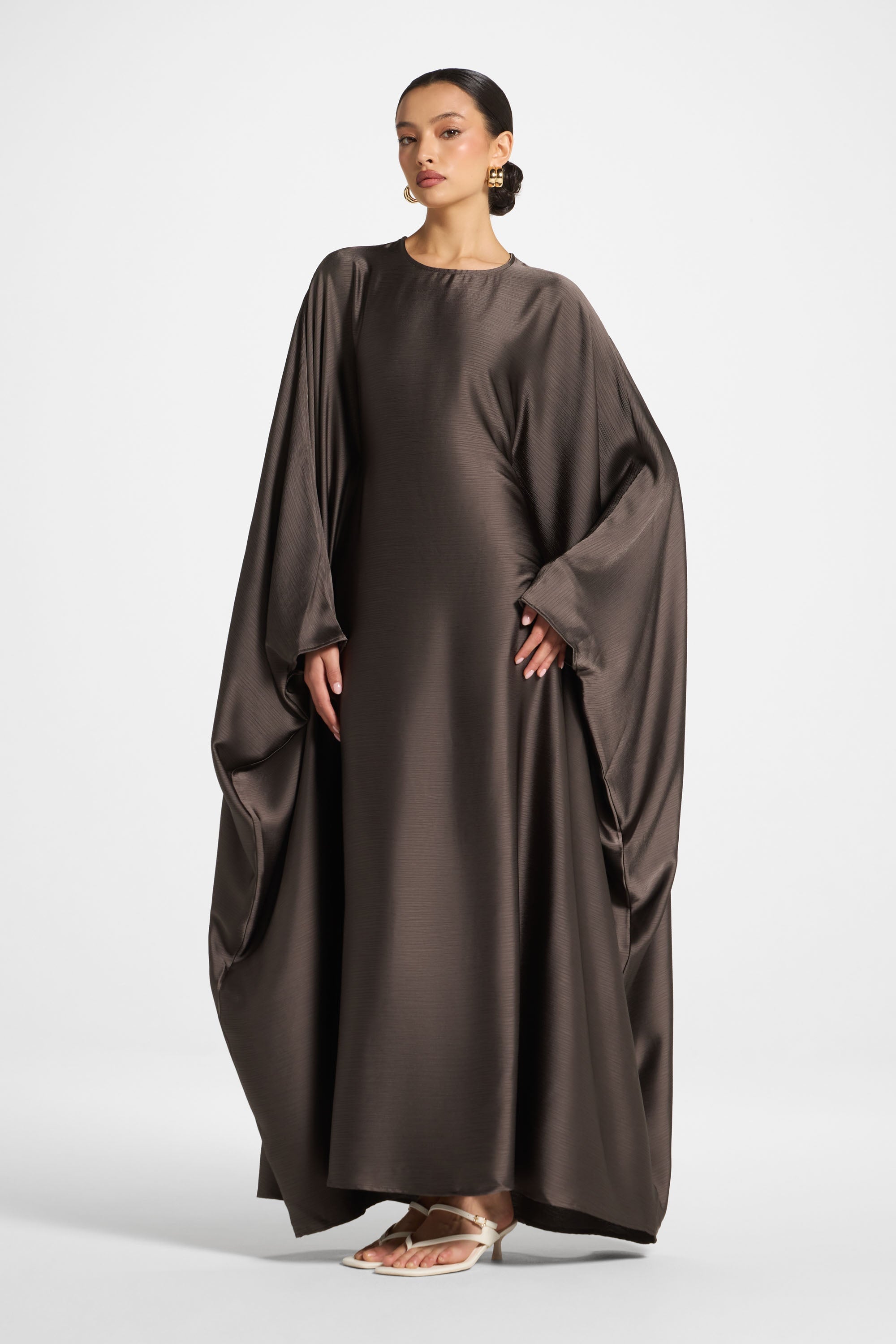 Maria Butterfly Abaya - Iron