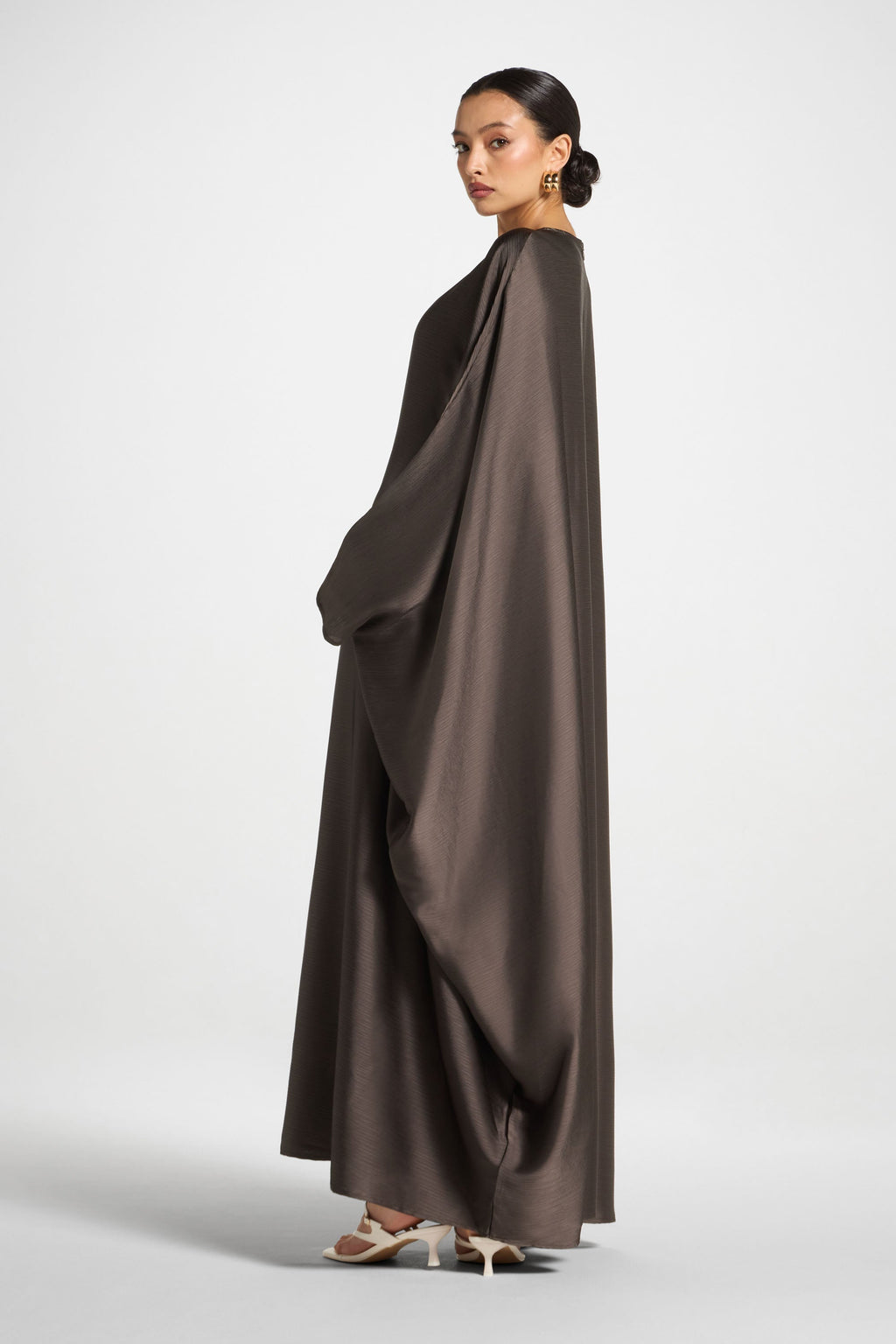 Maria Butterfly Abaya - Iron