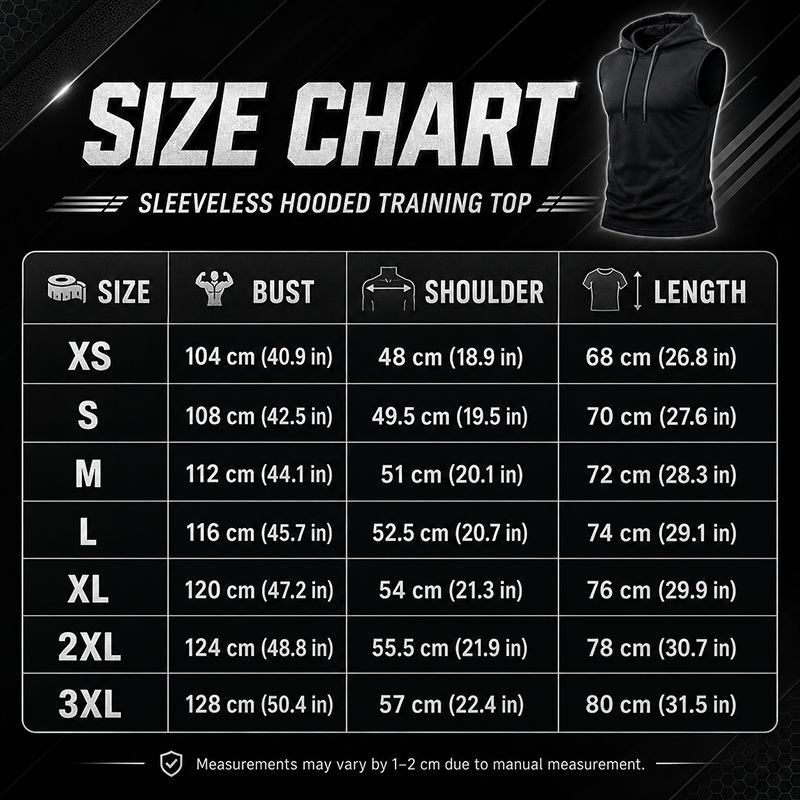 Men's Athletic Sleeveless Hoodie Vest